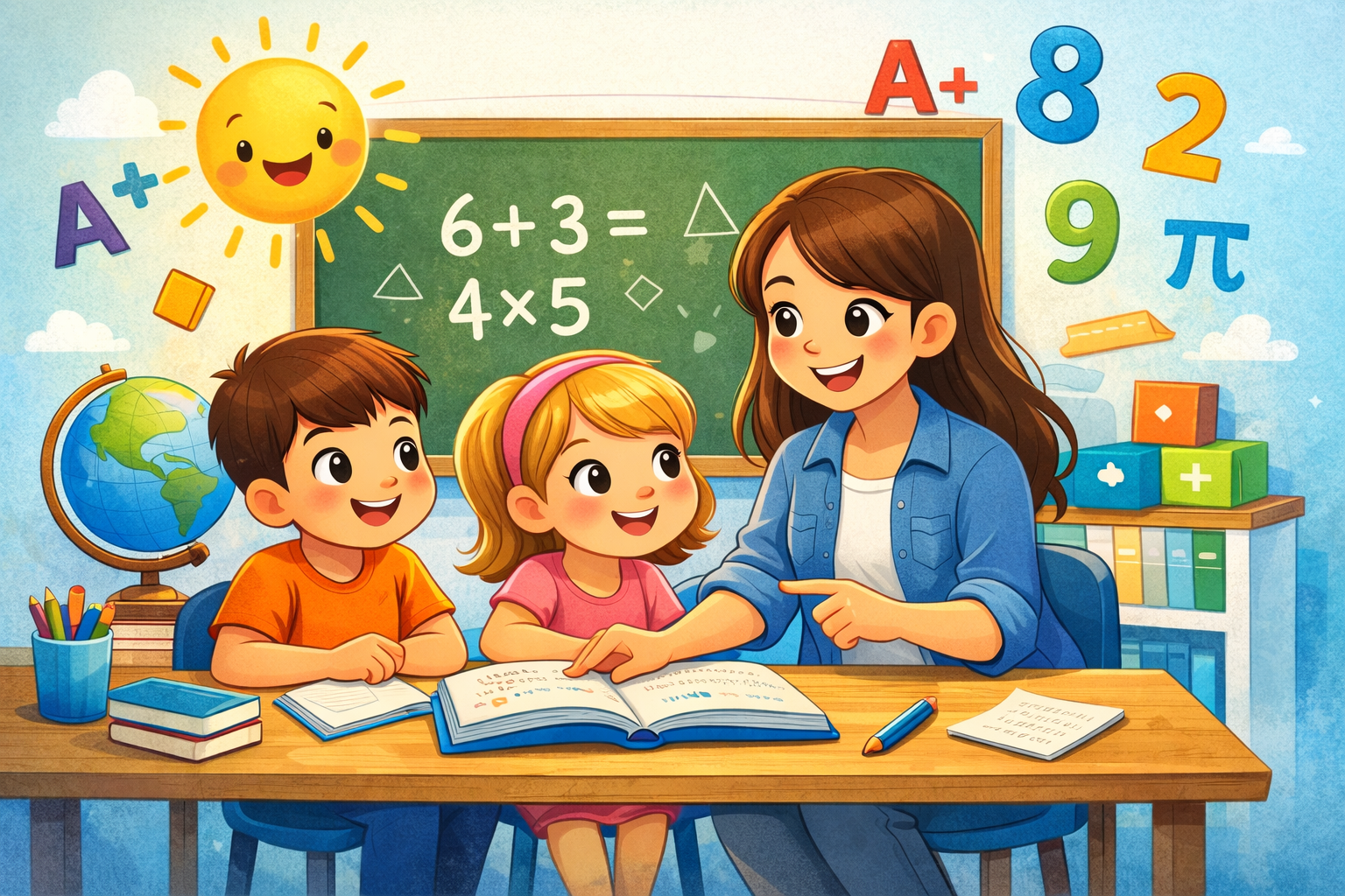 Maths tutoring illustration