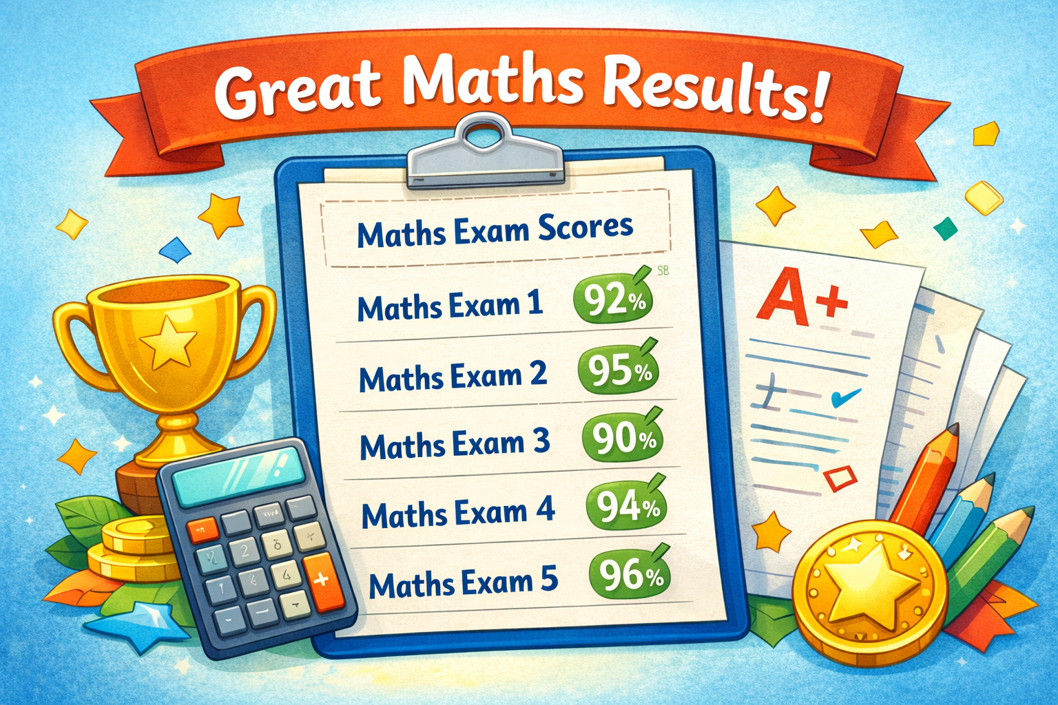 Great maths results illustration